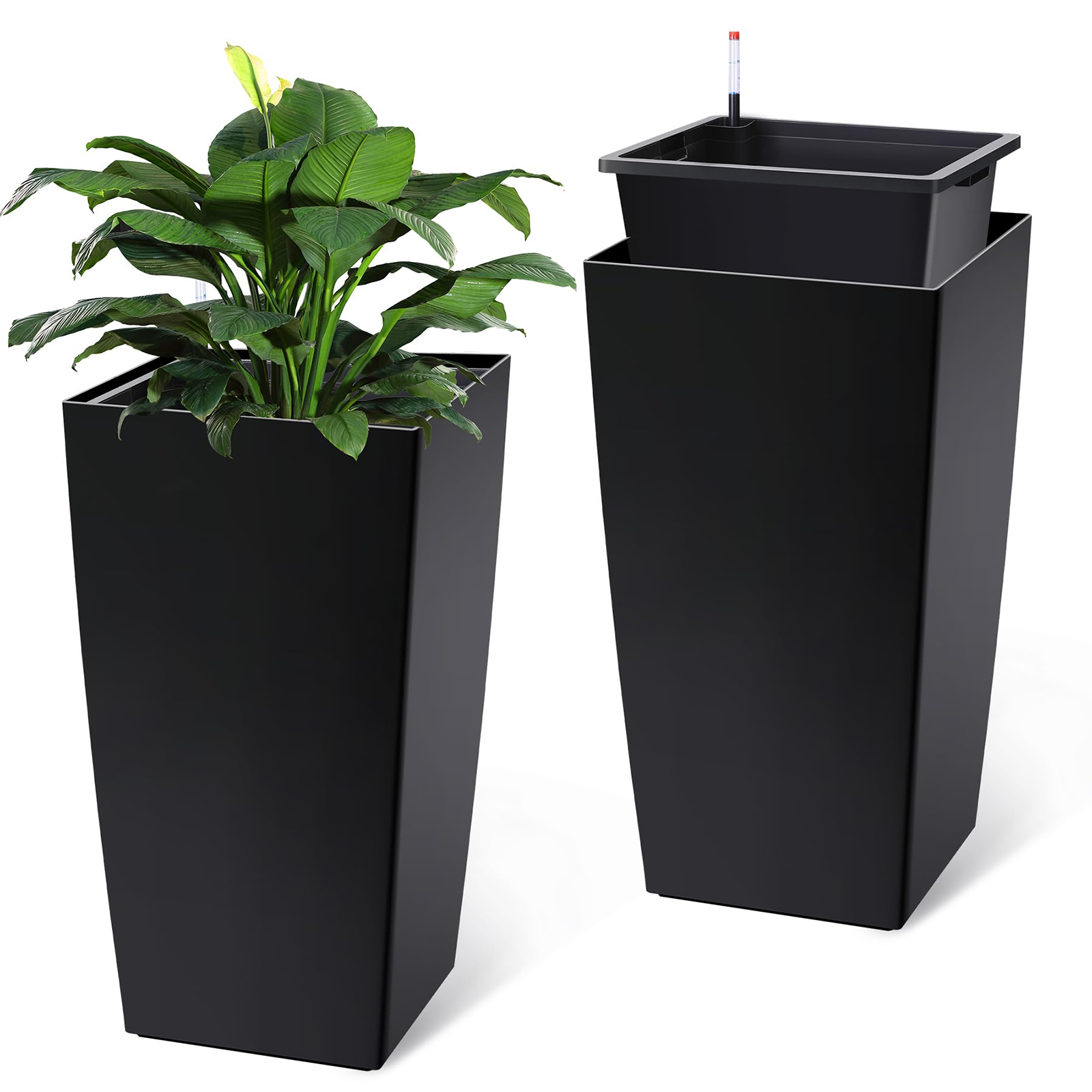 Conjunto de 2 Vasos Grandes de - Self Watering Insert avaliação e preço